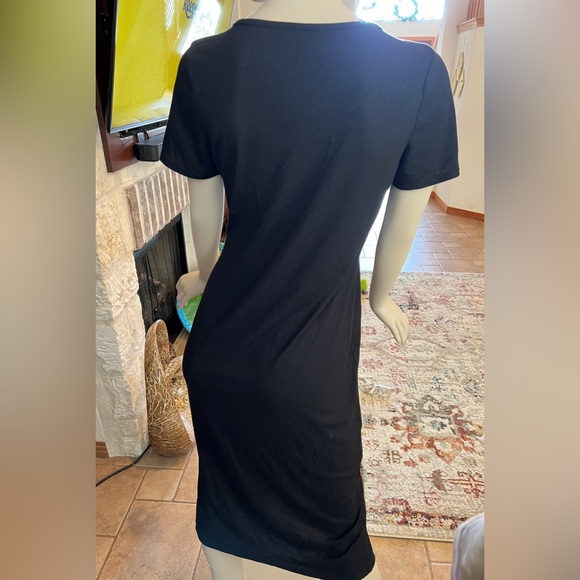 Velvet Torch Short Sleeve Black Button-Down Midi Dress Size XXL - Picture 6 of 10